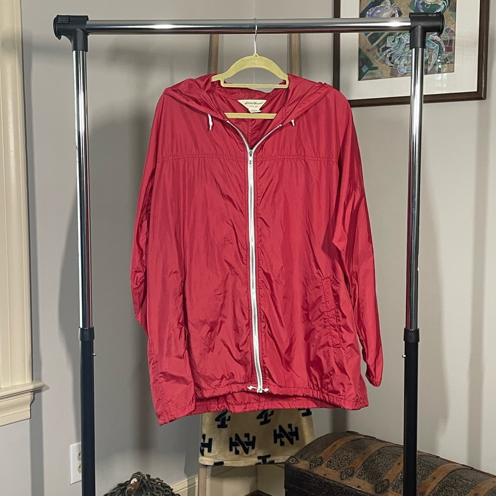 Eddie Bauer red windbreaker